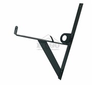 ERGO Držák protisněhové tyče a mříže – rovný pro neprofilovanou krytinu - antracit